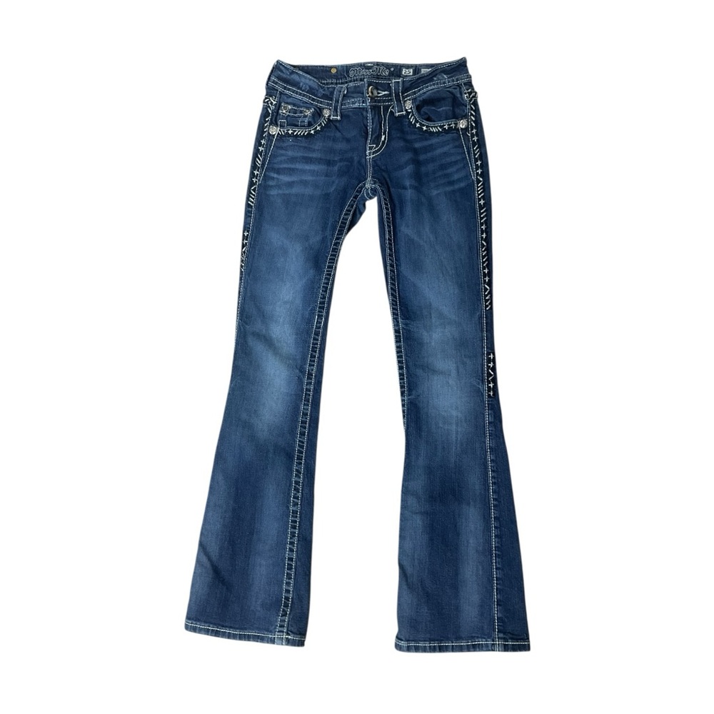 Miss Me Bootcut Jeans Size 25 Inseam 31 Embellished Y2K Denim